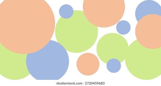 cor pastel padrão círculo repetição sem costura, imagem completa, design para impressão de tecido