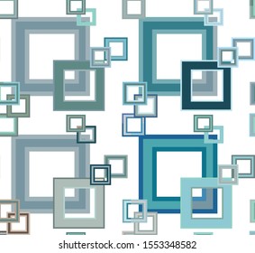 pastel color squares seamless pattern. geometry. for cards, invitations, printing on fabric, wallpaper, stationery. blue, turquoise
