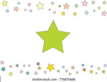 pastel color star cute wallpaper