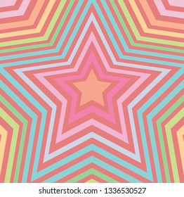 pastel color stars shape pattern vector