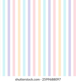 Pastel color stripes seamless pattern design