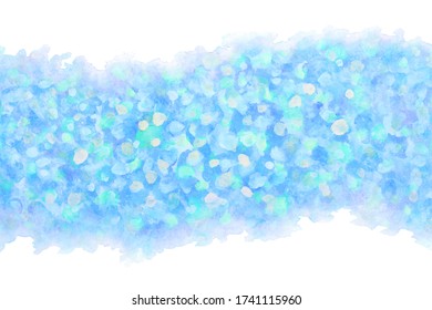 pastel color summer blue ice abstract on natural grunge watercolor hand paint background, vector illustration