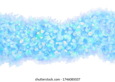 pastel color summer blue ice abstract on natural grunge watercolor hand paint background, vector illustration