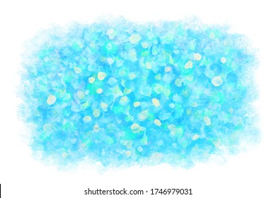 pastel color summer blue ice abstract on natural grunge watercolor hand paint background, vector illustration
