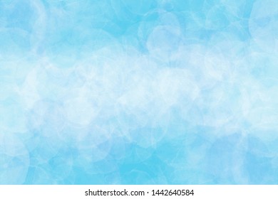 Pastel color summer blue sky abstract or natural grunge watercolor paint background