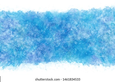 Pastel color summer blue sky natural abstract grunge watercolor, hand paint background.  Vector illustration