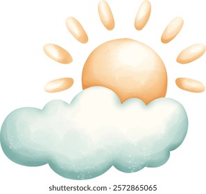 pastel color sweet dream cloudy gnome.