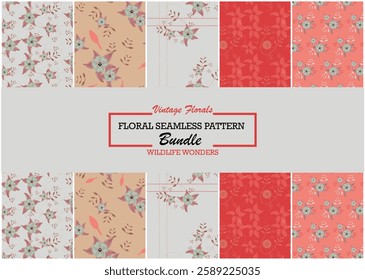 Pastel  color trendy wildflowers collection  with intricate detailing, perfect for eco-themed packaging, textiles, and wallpaper. Ideal for creating a fresh, natural aesthetic that appeals to nature