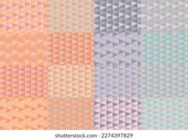 pastel color triangel pattern design