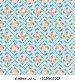 pastel color tribal vector seamless pattern with doodle elements. aztec fancy abstract geometric art print. ethnic hipster background. hand drawn. Wallpaper, cloth design, fabric, tissue, textile
