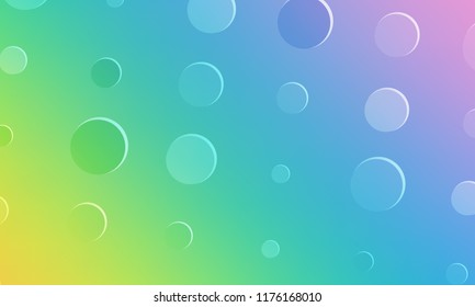 Pastel color vector abstract circle background. Pattern with blur gradient. The pattern can be used for wallpapers and coloring books, banner or poster