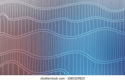 Pastel color vector abstract doodle background. Wave elegant pattern with blur gradient. The pattern can be used for wallpapers and coloring books, banner or poster