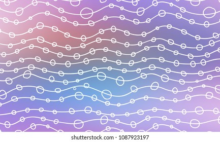 Pastel color vector abstract doodle background. Wave elegant pattern with blur gradient. The pattern can be used for wallpapers and coloring books, banner or poster