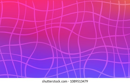 Pastel color vector abstract doodle background. Wave elegant pattern with blur gradient. The pattern can be used for wallpapers and coloring books, banner or poster