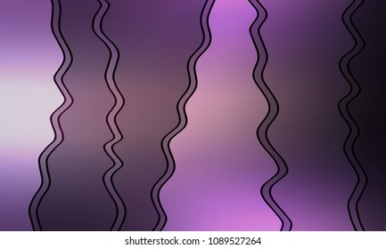 Pastel color vector abstract doodle background. Wave elegant pattern with blur gradient. The pattern can be used for wallpapers and coloring books, banner or poster