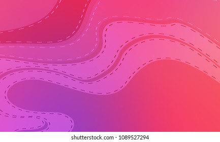 Pastel color vector abstract doodle background. Wave elegant pattern with blur gradient. The pattern can be used for wallpapers and coloring books, banner or poster