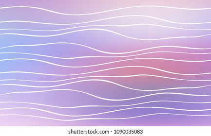 Pastel color vector abstract doodle background. Wave elegant pattern with blur gradient. The pattern can be used for wallpapers and coloring books, banner or poster