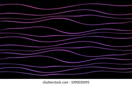 Pastel color vector abstract doodle background. Wave elegant pattern with blur gradient. The pattern can be used for wallpapers and coloring books, banner or poster