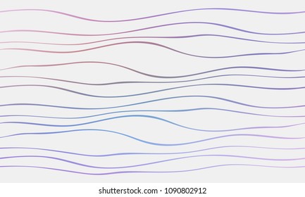 Pastel color vector abstract doodle background. Wave elegant pattern with blur gradient. The pattern can be used for wallpapers and coloring books, banner or poster
