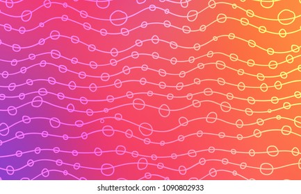 Pastel color vector abstract doodle background. Wave elegant pattern with blur gradient. The pattern can be used for wallpapers and coloring books, banner or poster