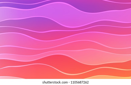 Pastel color vector abstract doodle background. Wave elegant pattern with blur gradient. The pattern can be used for wallpapers and coloring books, banner or poster