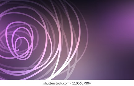 Pastel color vector abstract doodle background. Circle doodles elegant pattern with blur gradient. The pattern can be used for wallpapers and coloring books, banner or poster