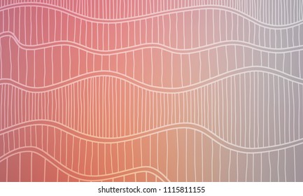 Pastel color vector abstract doodle background. Wave elegant pattern with blur gradient. The pattern can be used for wallpapers and coloring books, banner or poster