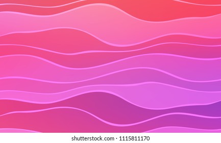 Pastel color vector abstract doodle background. Wave elegant pattern with blur gradient. The pattern can be used for wallpapers and coloring books, banner or poster