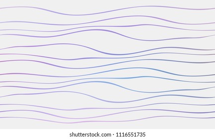 Pastel color vector abstract doodle background. Wave elegant pattern with blur gradient. The pattern can be used for wallpapers and coloring books, banner or poster
