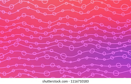 Pastel color vector abstract doodle background. Wave elegant pattern with blur gradient. The pattern can be used for wallpapers and coloring books, banner or poster