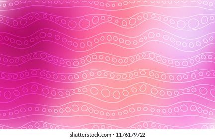 Pastel color vector abstract doodle background. Wave elegant pattern with blur gradient. The pattern can be used for wallpapers and coloring books, banner or poster
