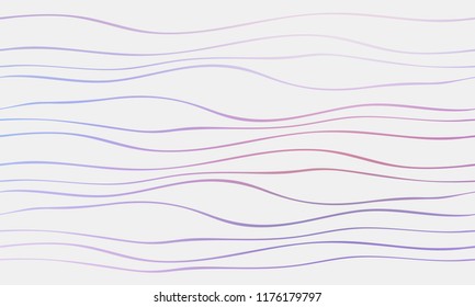 Pastel color vector abstract doodle background. Wave elegant pattern with blur gradient. The pattern can be used for wallpapers and coloring books, banner or poster