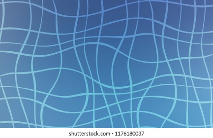 Pastel color vector abstract doodle background. Wave elegant pattern with blur gradient. The pattern can be used for wallpapers and coloring books, banner or poster