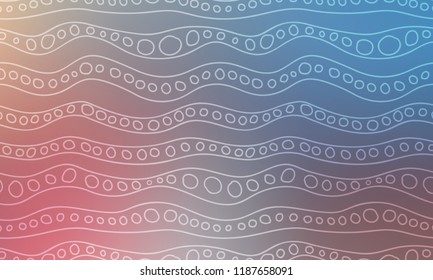 Pastel color vector abstract doodle background. Wave elegant pattern with blur gradient. The pattern can be used for wallpapers and coloring books, banner or poster