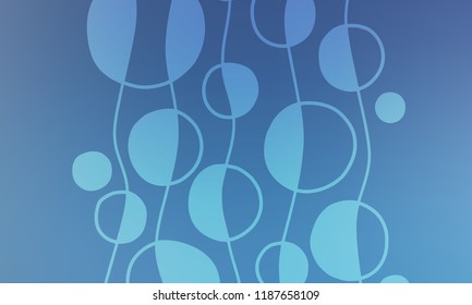 Pastel color vector abstract doodle background. Wave elegant pattern with blur gradient. The pattern can be used for wallpapers and coloring books, banner or poster
