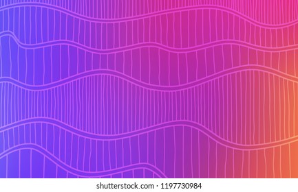 Pastel color vector abstract doodle background. Wave elegant pattern with blur gradient. The pattern can be used for wallpapers and coloring books, banner or poster