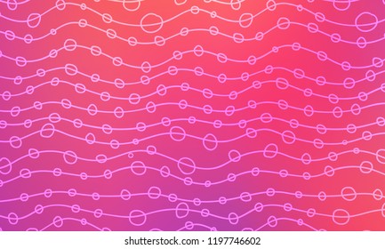 Pastel color vector abstract doodle background. Wave elegant pattern with blur gradient. The pattern can be used for wallpapers and coloring books, banner or poster