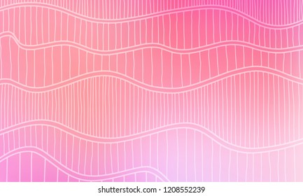 Pastel color vector abstract doodle background. Wave elegant pattern with blur gradient. The pattern can be used for wallpapers and coloring books, banner or poster