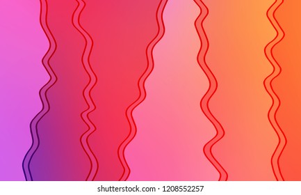 Pastel color vector abstract doodle background. Wave elegant pattern with blur gradient. The pattern can be used for wallpapers and coloring books, banner or poster