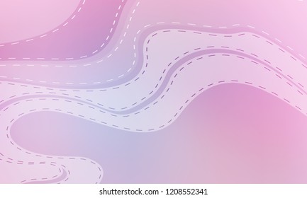 Pastel color vector abstract doodle background. Wave elegant pattern with blur gradient. The pattern can be used for wallpapers and coloring books, banner or poster