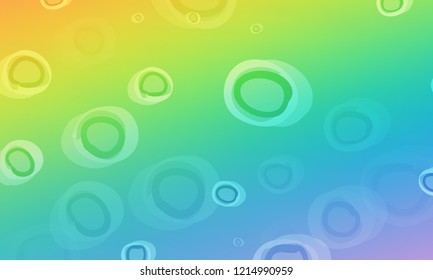 Pastel color vector abstract doodle background. Circle elegant pattern with blur gradient. The pattern can be used for wallpapers and coloring books, banner or poster