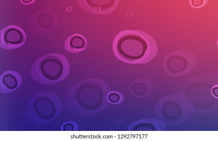 Pastel color vector abstract doodle background. Circle elegant pattern with blur gradient. The pattern can be used for wallpapers and coloring books, banner or poster