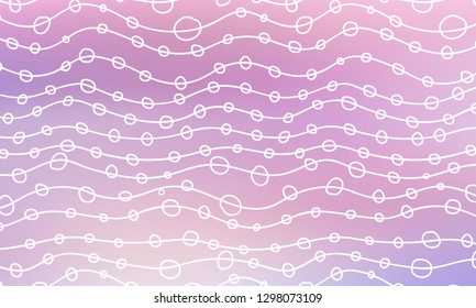Pastel color vector abstract doodle background. Wave elegant pattern with blur gradient. The pattern can be used for wallpapers and coloring books, banner or poster