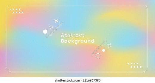 Pastel Color Vector Background with Abstract Geometric Ornament. For Use of Web Pages, Event Banners, Advertising Promotions, Display Wallpapers and More.