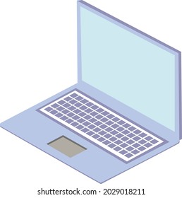 pastel color vector of laptop