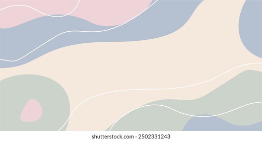 pastel color wave pattern abstract background. design template for banner, poster, greeting card, web.