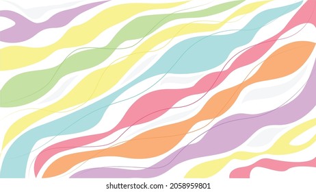 
Fondo del patrón de trama de ondas de color Pastel