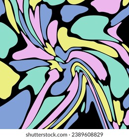 Fondo abstracto 3D de color pastel