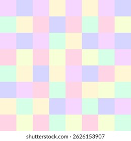 pastel colored abstract checkered pattern in vector graphic design