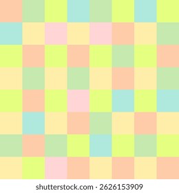 pastel colored abstract checkered pattern in vector graphic design